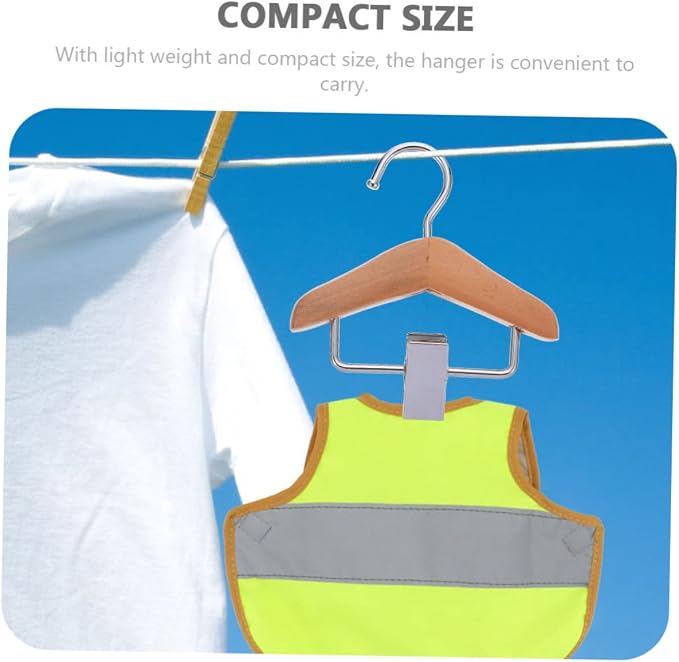 COLLBATH 2pcs Pet Dog Clothes Hanger Dog Skirt Hanging Clip Cat Costume Organizer Space Saver Hanger Organizer