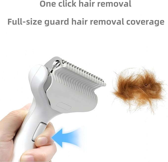 Undercoat Rake for Dogs & Cats, Deshedding Brush for Long haired Pets,Cat Brush for Shedding with Release Button,Best Dematting Comb&Deshedding Tool for Grooming