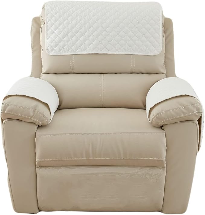 XMAYODS 3 Pcs Recliner Covers Sherpa Arm Covers for Recliner Chair with Storage Pockets Headrest Cover for Recliner Chair Armchair Slipcovers for Sofa Recliner Protector (Color : #2)