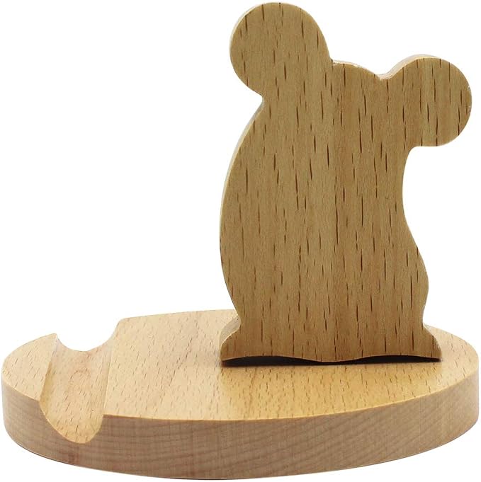 Cute Mouse Cell Phone Holder Stand Animal Smartphone Desk Holder for Mobile Phones Animal Phone Stand Desk Ornament