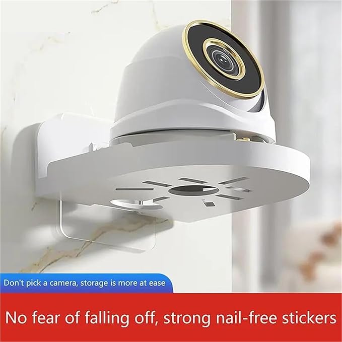 Wall Mount Camera Shelf 20-Count High-Load Camera Tray for Surveillance Setups – Must-Have Monitoring Security Parts(White)