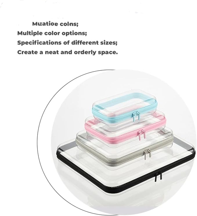 PET Travel Storage Box for Clothes, Cosmetics, and Stationery, Desktop Display Box