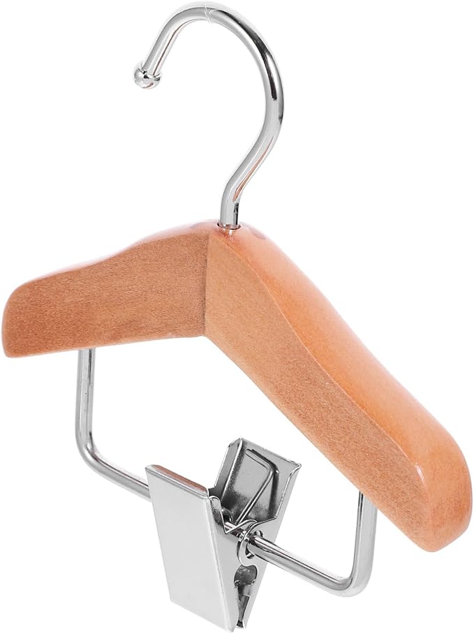 Pet Clothes Hanger Wooden Dog Clothing Rack Clip Lightweight and Portable Apparel Display for Dogs and Cats for Indoor and Outdoor Use