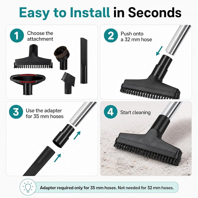 Vacuum Attachments Kit for Puppyoo T12 Pure