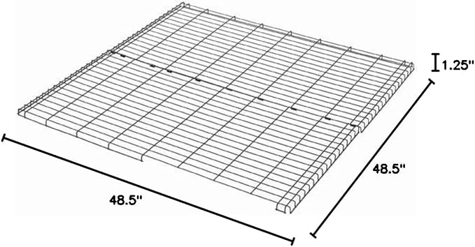 MidWest Homes for Pets Dog Exercise Pen Wire Mesh Sunscreen Top for Dog Pens and Playpens, Rust Resistant, Black E-Coated, Hardware Included, 540-WM