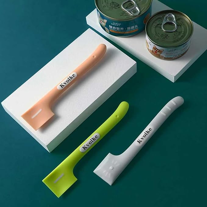 3 PCS Pet Food Can Spoon Pet Food Mixing Spoons | Canned Scoop for Dogs and Cats Feeding and Wet Storage