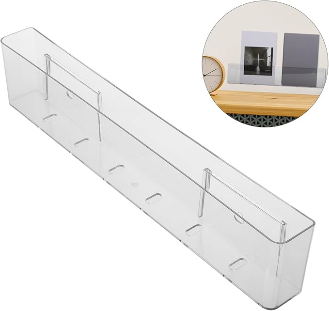 2 Pcs Wall Mounted Clear Bookshelf for Kids Floating Book Display Shelf for Nursery and Bedroom Ideal for Organizing Picture Books Magazines and Toys Space Saving