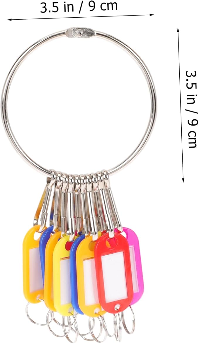 DOITOOL 2sets Multi-Functional Key Tag for Organization Key Identification Labels for Easy Luggage and Pet