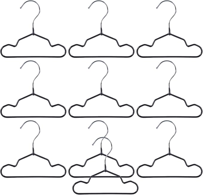 10 Pack Pet Clothing Hanger PVC Coating 15/20/25CM Display Hangers Rack Pet Supplies Garment Storage Rack