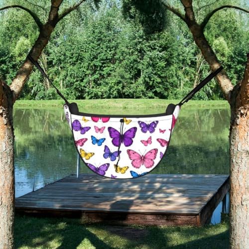 Beautiful butterfly Car Seat Organizer-Backseat Storage Bag for Travel | Waterproof Durable. Holds Snacks Gear Essentials. Fits Most Cars.
