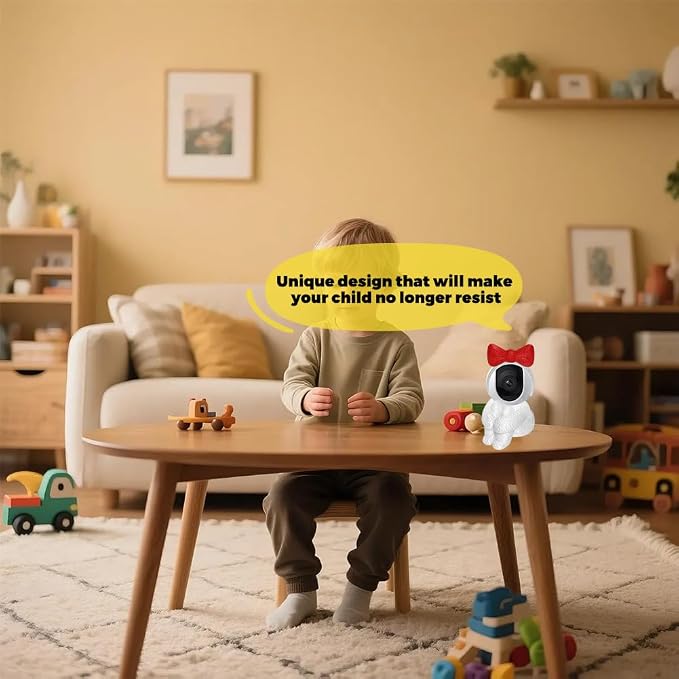 Creative Indoor Camera Housing for Baby Monitor, Dog Camera, Suitable only for Spherical Monitor Device Decorations（Housing only no Monitoring Equipment）
