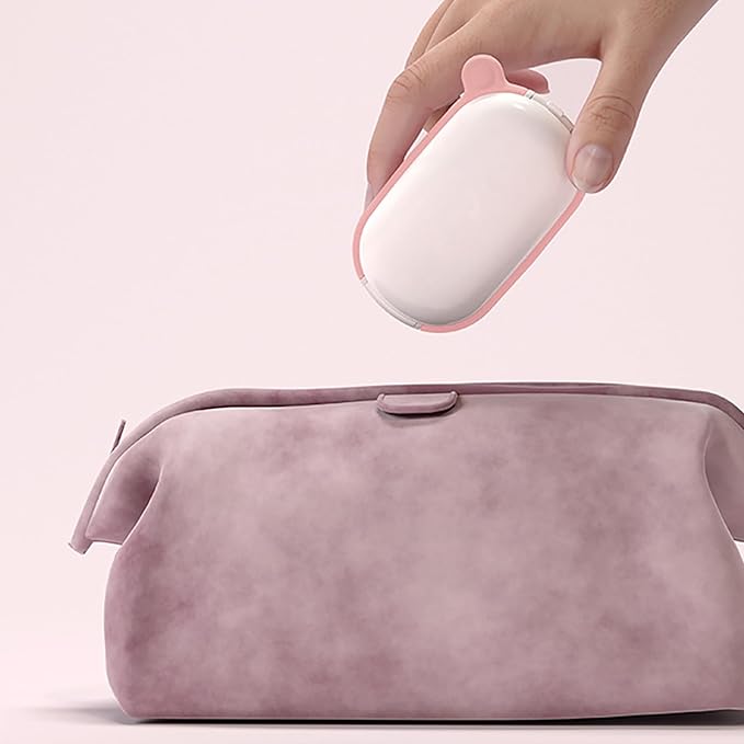MURRI&MURRDI Small Pill Cutter and Organizer for Small or Large Pills, Portable Medicine Cutter for Pocket Purse, Pill Holder Cutter for Vitamins, Tablets, Medications, Pink