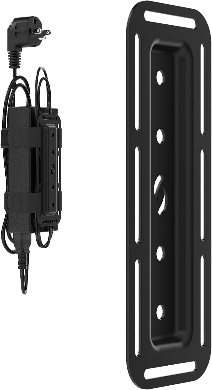 HumanCentric Universal Small Mounting Bracket for Small Devices | Fits Modems, Power Blocks, Mount on Wall or Under Desk, Vertically or Horizontally