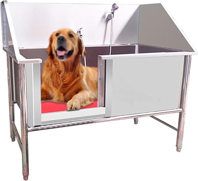 Dog Washing Station,Stainless Steel Dog Cat Washing Station,Pet Dog Bathing Station,Dog Tub,Dog Grooming Tub,Dog Bathtub for Large Dogs,Washing Sink for Home,for Home,Pet Grooming Salon