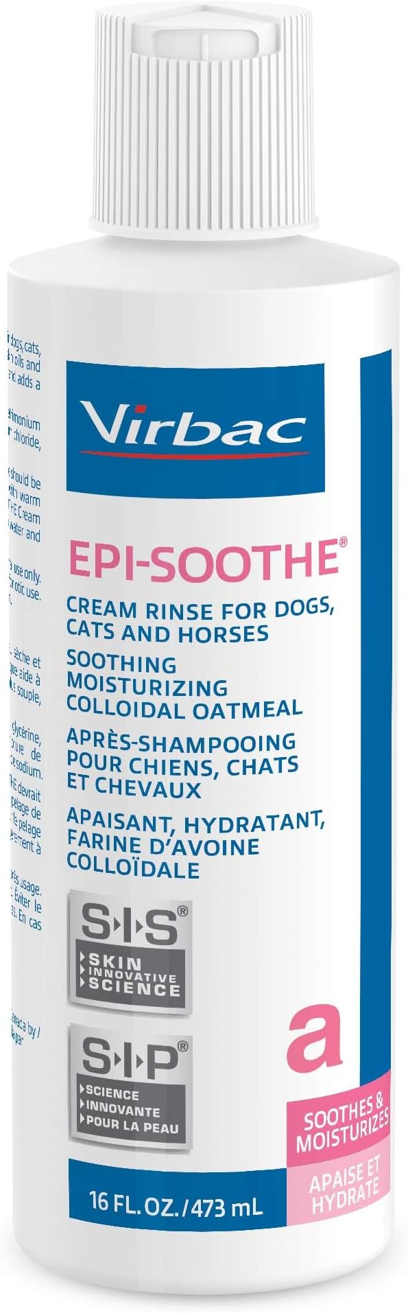 Virbac EPI-SOOTHE® Cream Rinse | Pet Conditioner For Dogs, Cats & Horses (16 oz) - For Dry and Sensitive Skin