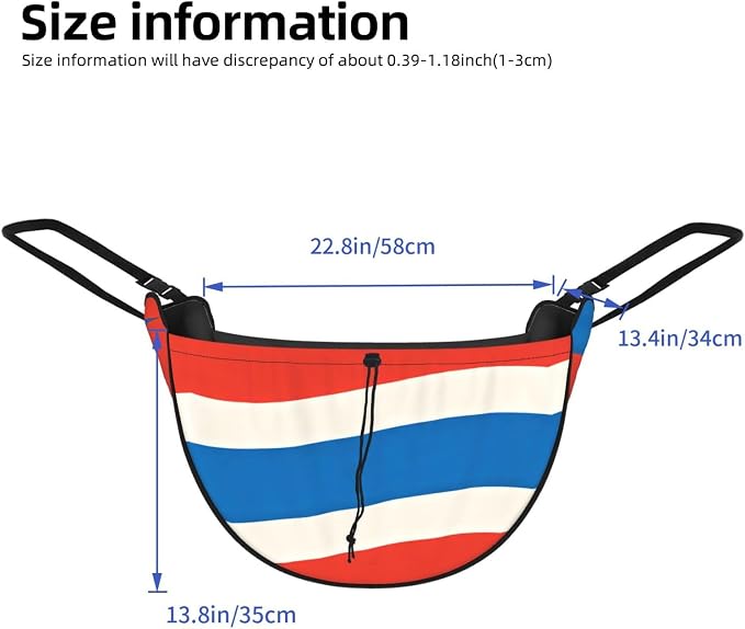 Austrian Stripe Car Seat Organizer-Backseat Storage Bag for Travel | Waterproof Durable. Holds Snacks Gear Essentials. Fits Most Cars.