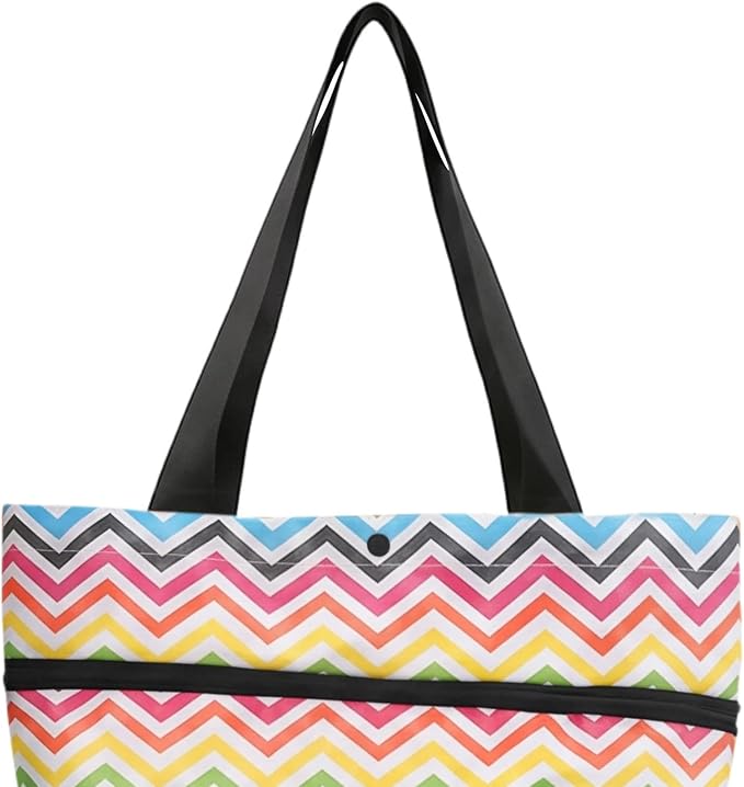 Rolling Shopping Bag, Heavy Duty Portable Tote, Compact Folding Cart Bag | Outdoor Shopping Cart Bags for Market Travel Apartment Commuting Cabinet Picnic Camping Car Truck Laundry Pet Storage