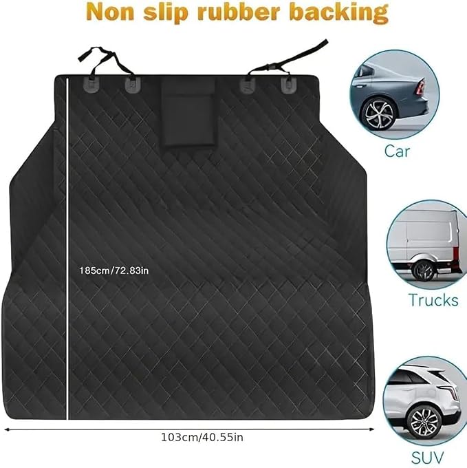 Cargo Liner for Dog for Caddy IV 2015 2016 2017 2018 2019 2020 | Durable waterproof; anti-slip scratch resistant; pet trunk cover; pet travel accessories; suv trunk protector