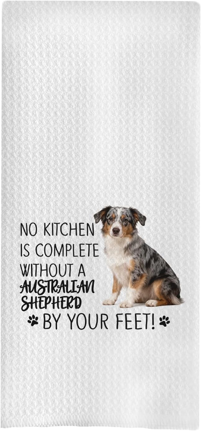 Australian Shepherd Kitchen Towels Decor - Australian Shepherd Gifts for Dog Lovers Women, No Kitchen is Complete Without These 16x24 Hand & Dish Towels