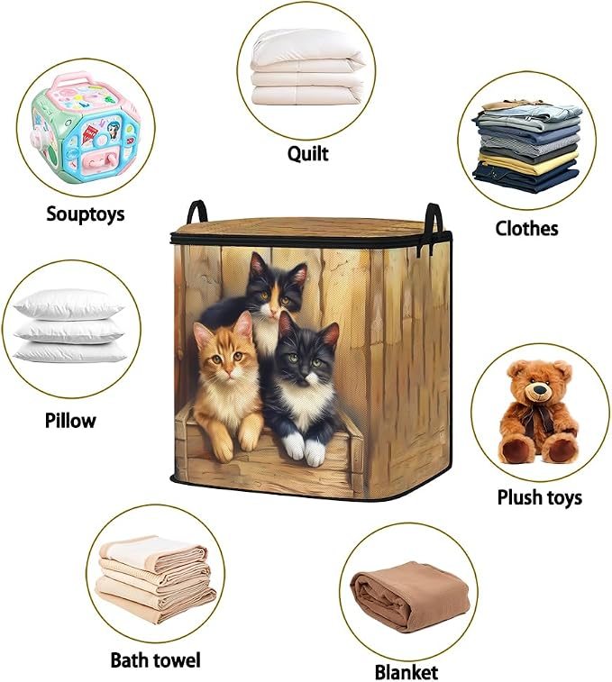 2pcs blanket storage bag for under bed,closet organizers 95L | clothing sweater sheet bedding comforter duvet quilt pillow toy storage bags with lids,dorm room essentials for containers