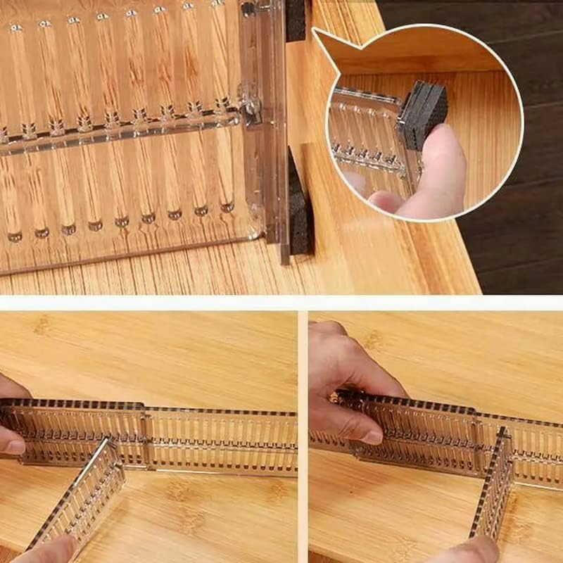 VIGAN 2PCS/Set Adjustable Drawer Cabinet Storage Partition Divider DIY Organizer Storage Shelves Cabinets Home Drawer Holder