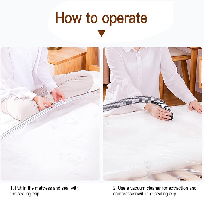 Mattress Vacuum Bag 94.5x47.2 in Space Saver Vacuum Storage Bags Oversized Vacuum Bags Twin Mattress Vacuum Bag King Mattress Bag Vacuum Sealer Bag for Memory Foam Mattress Moving Shipping Storage