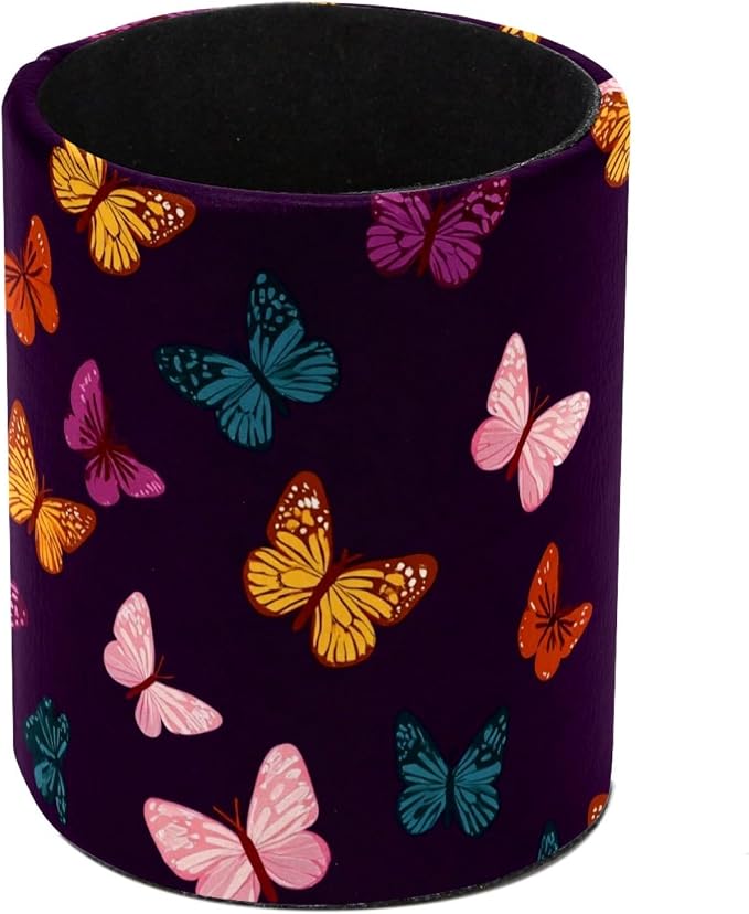 Butterfly Pen Holder, Pencil Cup Marker Brush Holder Desk Storage Case, Desktop Organizer for School Office Home Supplies