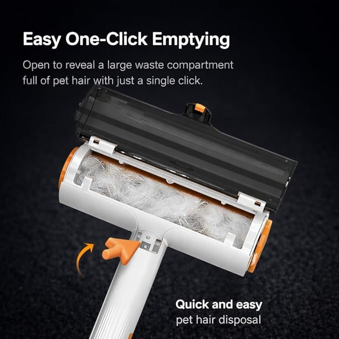 Pet Hair Remover for Furniture, Reusable Pet Hair Removal Tool, Self Cleaning Fur Remover for Couch, Carpet, Rugs, Bedding & Car Seats, Dog & Cat Hair Remover