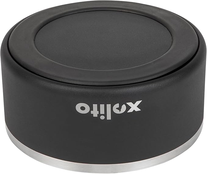 Xolito Pets Stainless Steel Dog Bowl 64 oz - Non-Slip Insulated Water Bowl for Large Dogs - Heavy Duty Double Wall Metal Feeder for Food & Water, Dishwasher Safe (Black)
