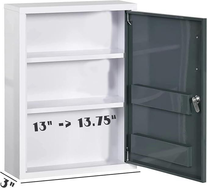 Medicine Cabinet Replacement Shelves (13.5 inch), White