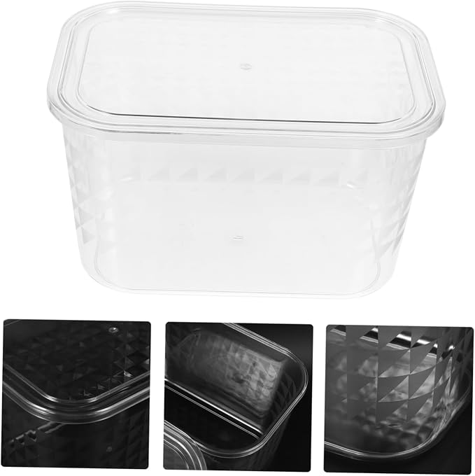 KALLORY Transparent Book Organizer Storage Box for Home Office and Classroom Clear Pet Container for Book Dvd and Desk Organization Tidy Up Your Space