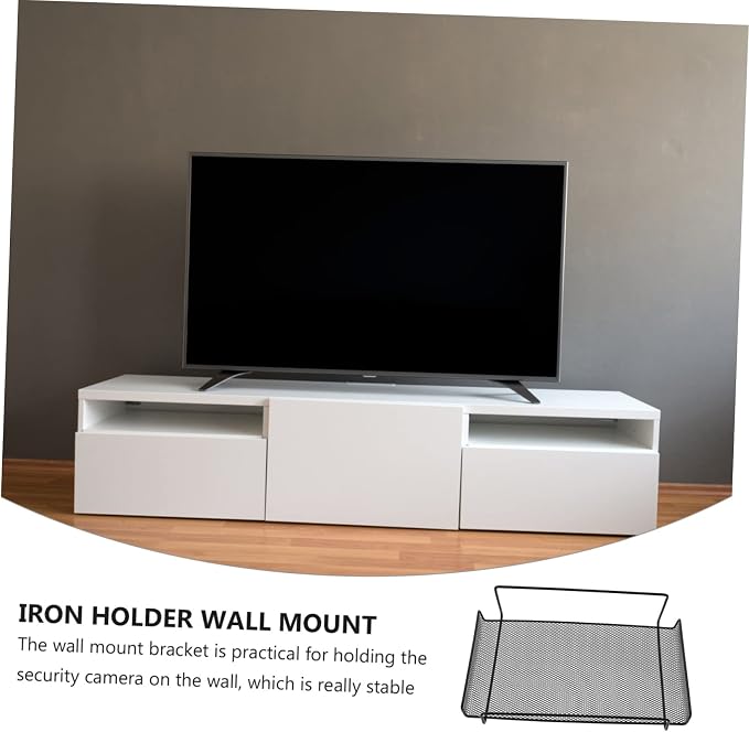 Wall Mount Router Holder No-drilling Storage Rack for Security Camera and Router Compact Wall Shelf for Living and Bedroom Sturdy and Space-saving Design