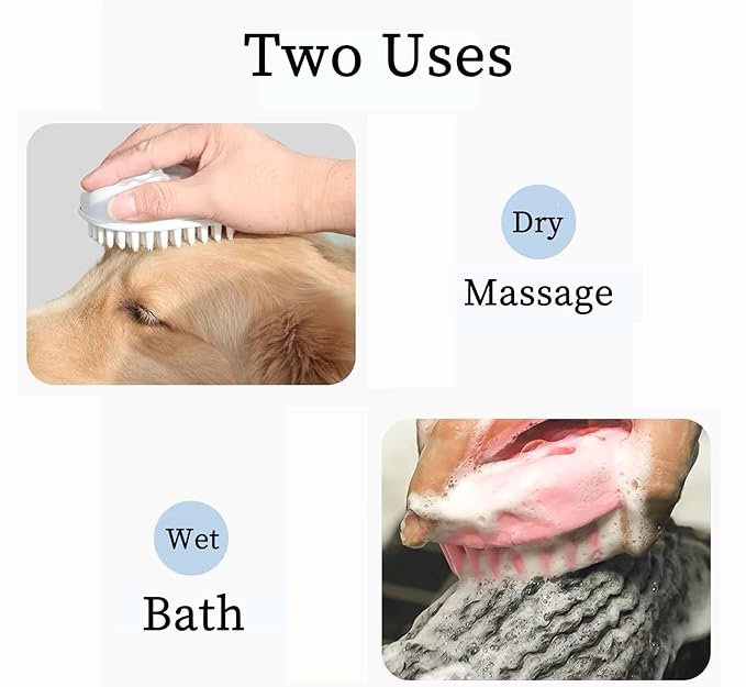 Scalable Small Grooming Dog Brush, Puppy Massaging Hair Brush, for Small Dogs Cats Rabbits of All Hair Types (Mint Green)