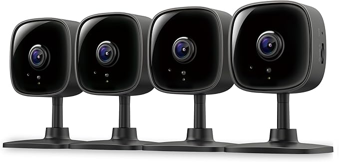 Tapo 1080P Indoor Security Camera, Baby Monitor, Dog Camera, C101(4-Pack)