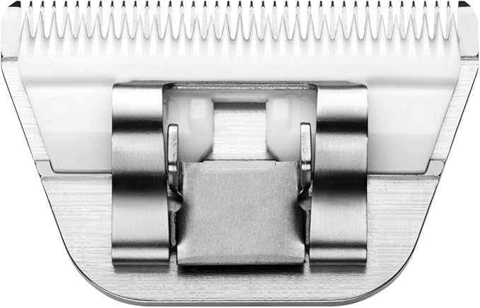 Andis 561460 ceramicEDGE Detachable Wide Blade #10W – Carbon Steel Pet Clipper Blade, Fine Tooth, Professional Grooming Performance
