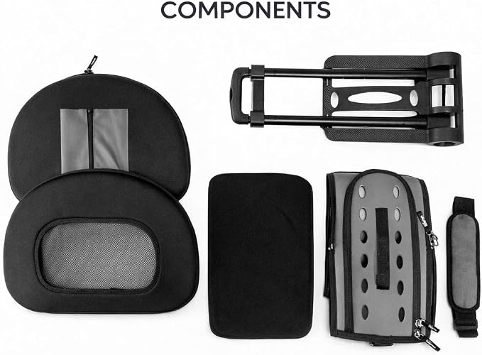Pet Life ® 'Final Destination' Military-Grade Hardshell and Light 2-in-1 Wheeled or Carrying Travel Airline Cat and Dog Carrier Crate or Portable Pet Kennel