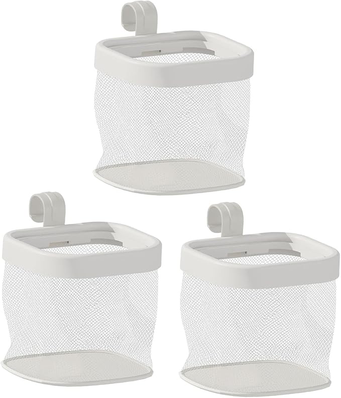 3 Pieces Dog Toy Storage Basket Puppy Toy Bin Organizer Easy Access Hanging Cage PP Material Reinforced Structure Suitable for Pet Fence Crate Indoor