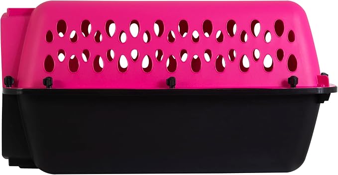 Petmate Pet Porter Fashion Dog Kennel 23in, Hot Pink, for Pets up to 15lbs | Made in USA