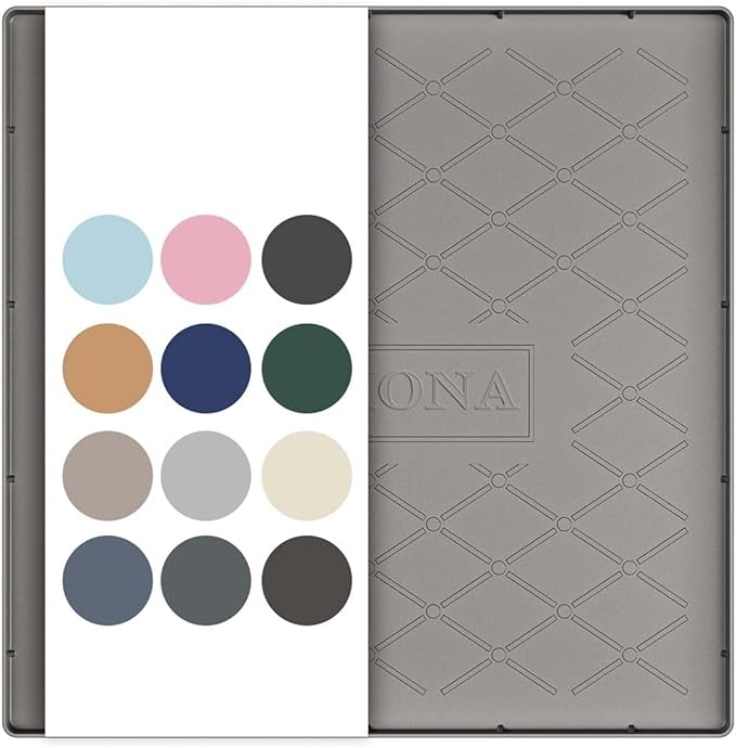 URMONA 19" x 19" Waterproof Silicone Mat in Multiple Sizes & Colors, Under Sink Mat for Kitchen & Bathroom, Pet Food Pad for Dogs & Cats, Kitchen Cabinet Liner, Multi-Purpose for Storage(Beige)