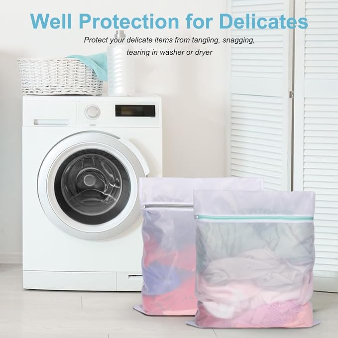 Tenn Well 3Pk 20x23" Mesh Laundry Bags Large Lingerie for Delicates | Large lingerie bags for washing delicates, garments, bath towels, socks, toys, travel