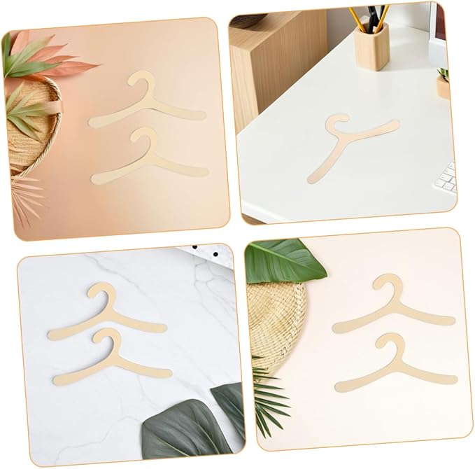 20pcs Dog Clothing Hangers Plastic Pet Clothing Rack Hangers for Dog and Cat Apparel Space-Saving Organizer