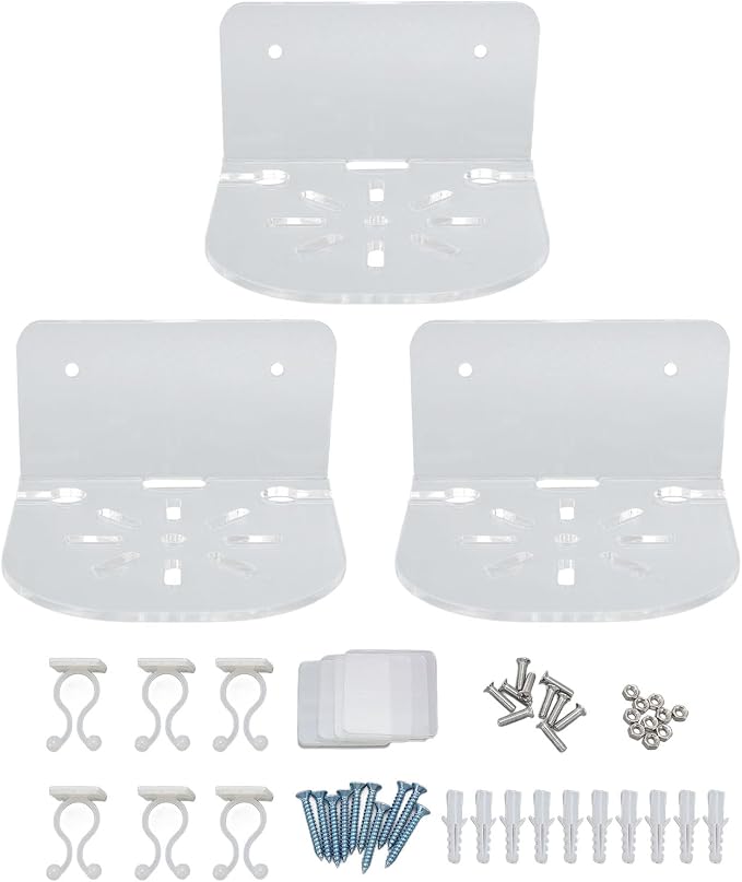 Acrylic Wall Mounted Transparent Holder for Security Camera Speakers Baby Monitoring Device