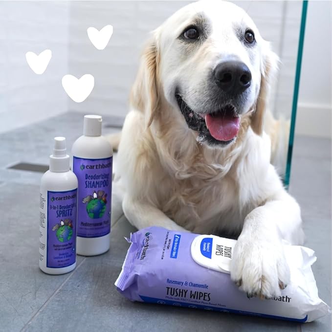 earthbath, Mediterranean Magic Dog Shampoo - Deodorizing Shampoo for Dogs, Rosemary Scented Dog Wash, Made in USA, Shampoo for Smelly Dogs, Cruelty Free Pet Shampoos - 16 Oz (1 Pack)