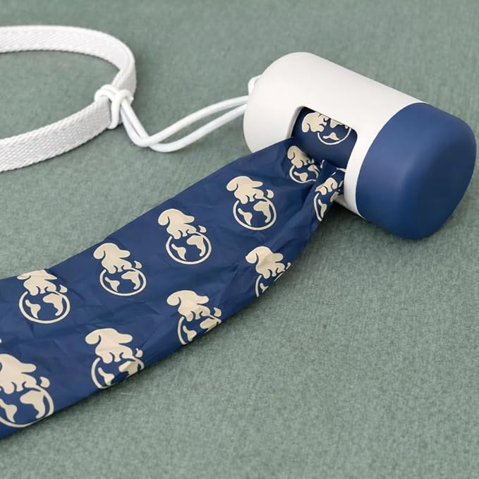 Dog Poop Bag Holder & Dispenser [2-Pack] +30 Extra-Thick Waste Bags | 2 Dog Waste Bags Dispensers + 30 Extra-thick Poop Baggies. Premium ABS Plastic. Soft-Touch Coating, Enlarged Dispense Opening
