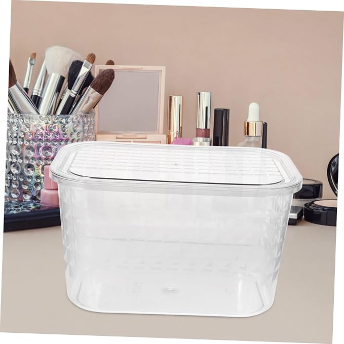 Transparent Book Organizer Storage Box for Clear Pet Book Case for Desk and Table Organization