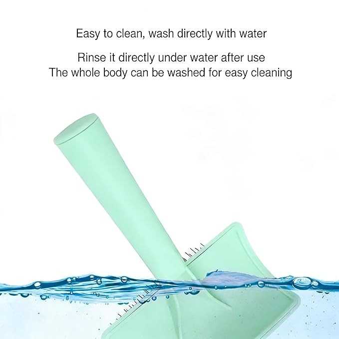 Professional Dog Slicker Brush for Poodles, Goldendoodles & Long-Haired Dogs – 25mm Extra Long Pins, Gentle Dematting & Detangling Tool for Thick Curly Coats, Non-Slip Ergonomic Handle (green, S)