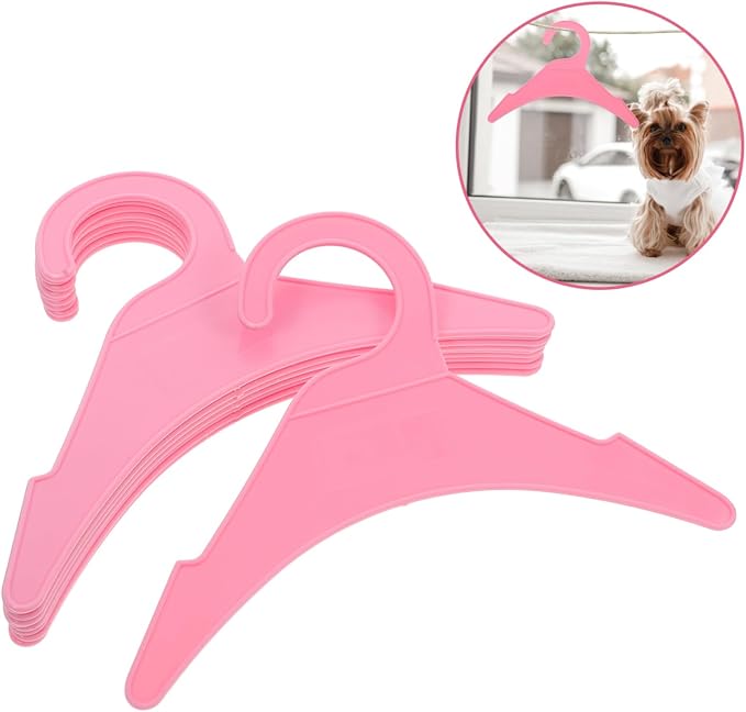 BESPORTBLE 10pcs Pet Clothes Hangers Dog Apparel Organizers for Small Dogs Cats Non- Plastic Garment Rack Space-Saving Design for Pet Clothing Storage