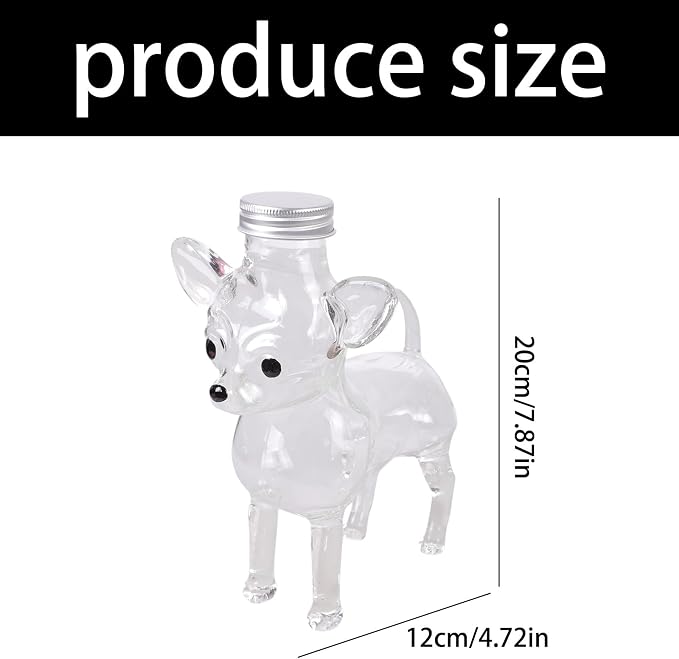 Dog Themed Air Tight Glass Snacks Jar with Secure Lid for Storing Cookie Coffee Pet Treats Kitchen Organizers Air Tight Jar with Lid