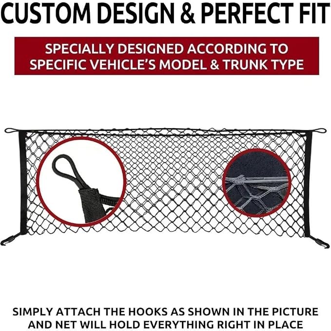 Car Nets Envelope Style Trunk Mesh Cargo Net For Explorer For Base ST XLT 2020-2024 - Cargo Net