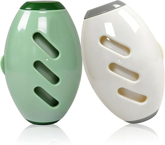 Reusable Washable Gel Lint Roller for Pet Hair, Extra Sticky Lint Remover for Clothes, Furniture, Car Seats, Portable Travel Size, Strong Adhesive, Fabric Safe,2-Piece Set (Green + White)
